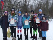 Команда лыжников (Первенство Смоленской области,с.Богородицкое)
